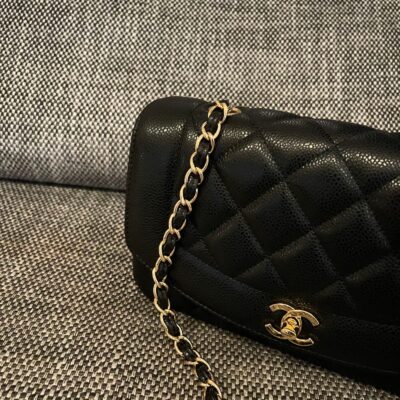 img_834e1079_20240901_a1725173614666_6052_jpg CHANEL 26S FLAP SHOULDER BAG 22 IN BLACK CAVIAR CALFSKIN GOLD HARDWARE