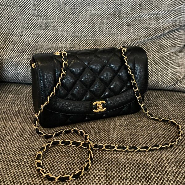 img_834e1079_20240901_a1725173614866_4200_jpg CHANEL 26S FLAP SHOULDER BAG 22 IN BLACK CAVIAR CALFSKIN GOLD HARDWARE