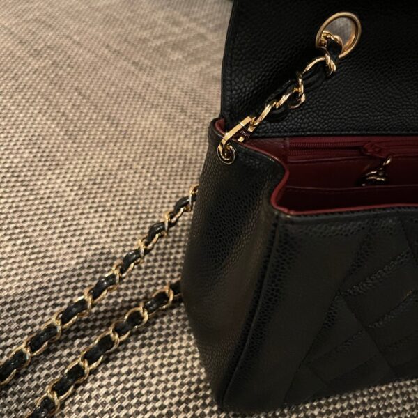 img_834e1079_20240901_a1725173623441_8383_jpg CHANEL 26S FLAP SHOULDER BAG 22 IN BLACK CAVIAR CALFSKIN GOLD HARDWARE