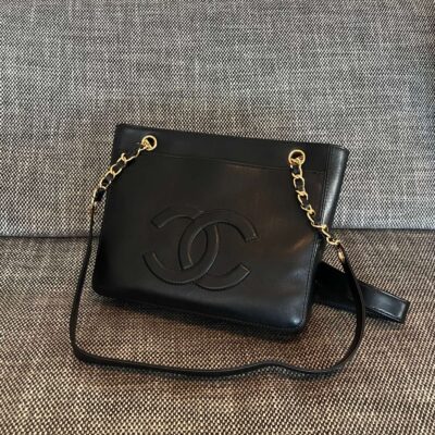 img_834e1079_20241003_a1727938696103_8567_jpg CHANEL 26S FLAP SHOULDER BAG 26 IN BLACK LAMBSKIN GOLD HARDWARE
