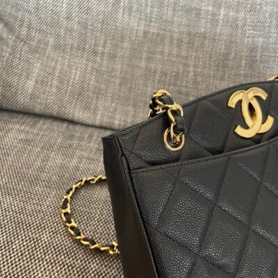 img_834e1079_20241230_a1735543357724_8380_jpg CHANEL 26S QUILTED SHOPPING TOTE BAG 28 IN BLACK CAVIAR CALFSKIN GOLD HARDWARE