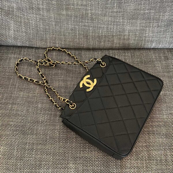 img_834e1079_20241230_a1735543358054_2624_jpg CHANEL 26S QUILTED SHOPPING TOTE BAG 28 IN BLACK CAVIAR CALFSKIN GOLD HARDWARE