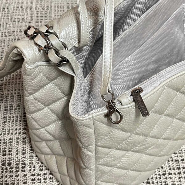 img_834e1079_20260103_a1767443916430_1284_jpg CHANEL 26S CLASSIC JUMBO FLAP BAG 46 IN LIGHT GREY CAVIAR CALFSKIN DARK SILVER HARDWARE