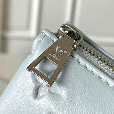 COUSSIN PM 26 IN GRAY MONOGRAM EMBOSSED LAMBSKIN