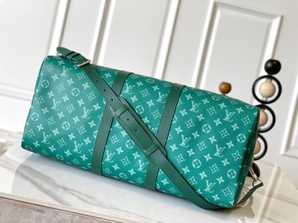 img_8629616d_20241002_i1727863083_161_1_jpg KEEPALL BANDOULIÈRE 50 IN GREEN MONOGRAM HERITAGE CANVAS