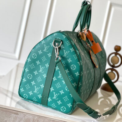 img_8629616d_20241002_i1727863083_6499_4_jpg KEEPALL BANDOULIÈRE 50 IN GREEN MONOGRAM HERITAGE CANVAS