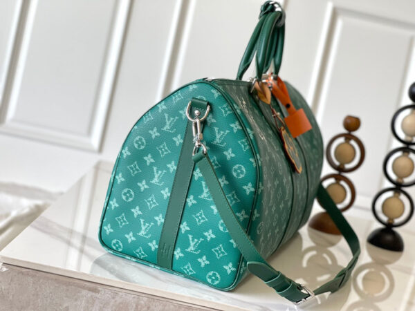 img_8629616d_20241002_i1727863083_6499_4_jpg KEEPALL BANDOULIÈRE 50 IN GREEN MONOGRAM HERITAGE CANVAS