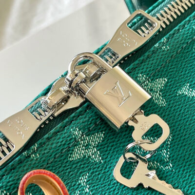 img_8629616d_20241002_i1727863083_7996_2_jpg KEEPALL BANDOULIÈRE 50 IN GREEN MONOGRAM HERITAGE CANVAS