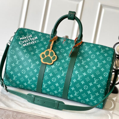 img_8629616d_20241002_i1727863083_8434_8_jpg KEEPALL BANDOULIÈRE 50 IN GREEN MONOGRAM HERITAGE CANVAS