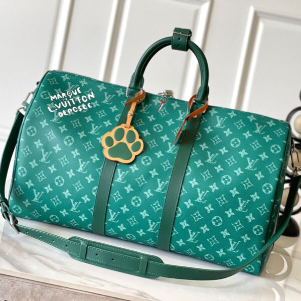 img_8629616d_20241002_i1727863083_8434_8_jpg KEEPALL BANDOULIÈRE 50 IN GREEN MONOGRAM HERITAGE CANVAS