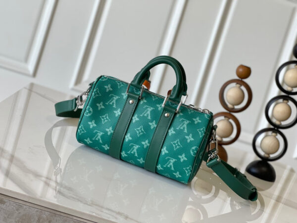 img_8629616d_20241002_i1727863255_5025_1_jpg KEEPALL BANDOULIÈRE 25 IN GREEN MONOGRAM HERITAGE CANVAS