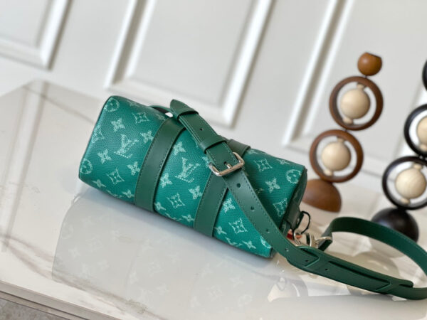img_8629616d_20241002_i1727863255_8621_2_jpg KEEPALL BANDOULIÈRE 25 IN GREEN MONOGRAM HERITAGE CANVAS