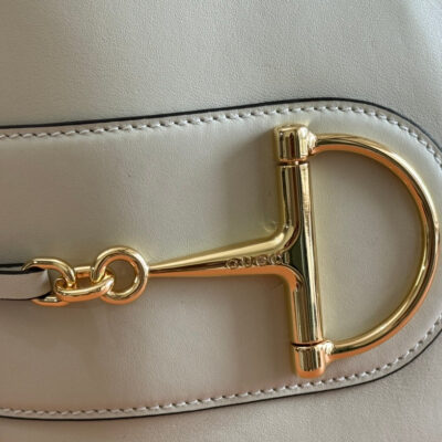 73 SMALL BUCKET BAG 20 IN OFF WHITE SMOOTH CALFSKIN