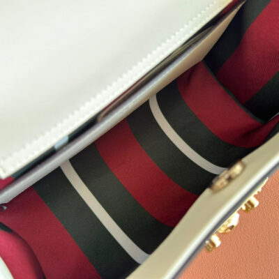 img_89648692_20250602_i1748855456_8881_6_jpg GUCCI 26S PADLOCK TOP HANDLE BAG 25 IN DARK BEIGE AND WHITE CALFSKIN