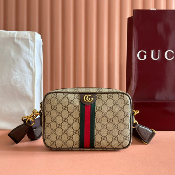 img_89648692_20250710_i1752143007_4475_7_jpg GUCCI 26S OPHIDIA CROSSBODY BAG 24 IN BROWN AND DARK BEIGE CANVAS
