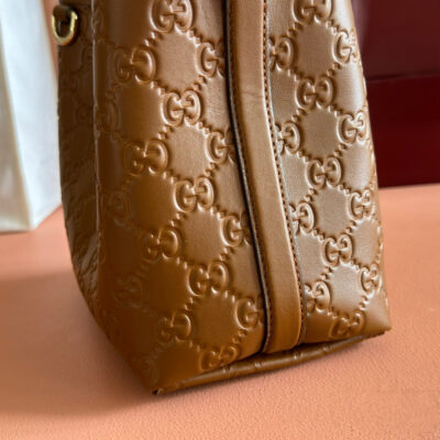 img_89648692_20250723_i1753267540_3066_2_jpg GUCCI 26S HAND BAG 19 IN BROWN CALFSKIN WITH MONOGRAM PATTERN