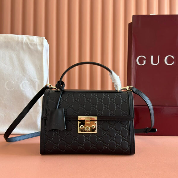 img_89648692_20250830_i1756544709_2043_8_jpg GUCCI 26S PADLOCK BAG 26 IN BLACK EMBOSSED CALFSKIN