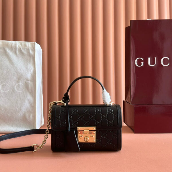 img_89648692_20250901_i1756719248_1431_6_jpg GUCCI 26S PADLOCK BAG 20 IN BLACK EMBOSSED CALFSKIN