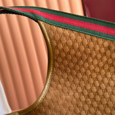 img_89648692_20251105_i1762338324_5105_0_jpg GUCCI 25S GIGLIO LARGE TOTE BAG 60 CM IN BROWN CANVAS
