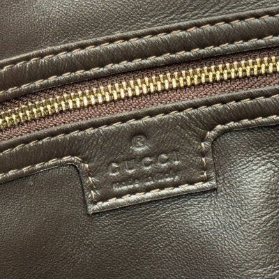 GUCCI 25S JACKIE GIORNO 44 CM IN DARK CHOCOLATE BROWN SUEDE