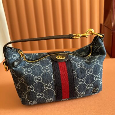 img_89648692_20251223_i1766486955623_9366_0_5_jpg GUCCI 26S GIGLIO TOP HANDLE BAG 19 IN BLUE AND WHITE DENIM
