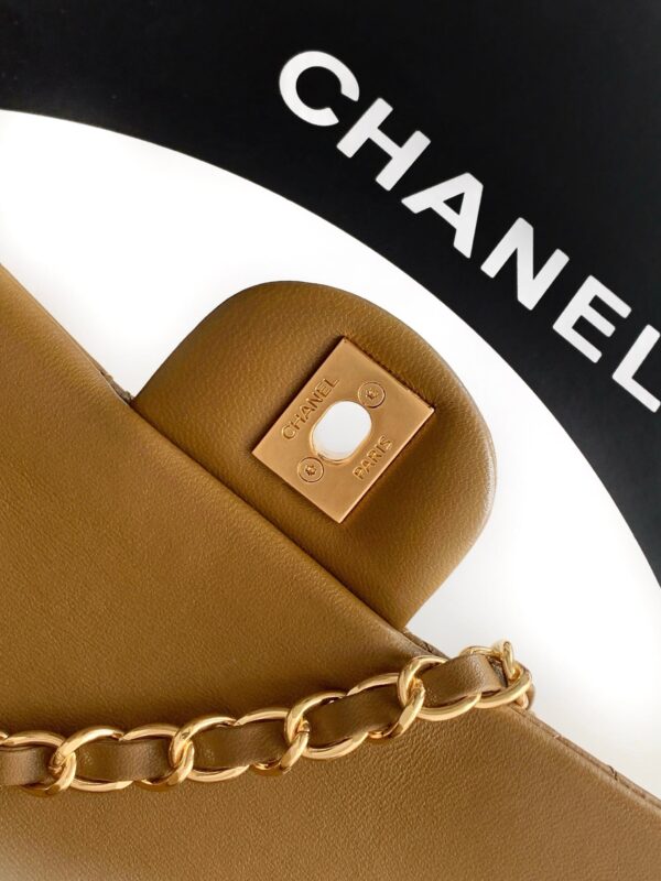 img_9322ccb2_20260422_i1776859915655_1325_0_5_jpg CHANEL 26S QUILTED CLASSIC FLAP MEDIUM BAG 25 IN KHAKI BROWN LAMBSKIN GOLD HARDWARE
