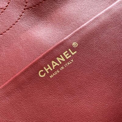 CHANEL 26S SOUPLISSIMO MAXI FLAP 39 IN BROWN GRAINED CALFSKIN GOLD HARDWARE