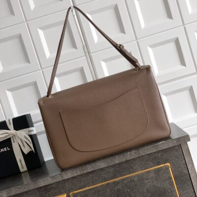 img_9322ccb2_20260503_i1777809552075_198_0_2_jpg CHANEL 26S SOUPLISSIMO MAXI FLAP 39 IN BROWN GRAINED CALFSKIN SILVER HARDWARE