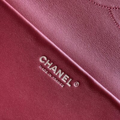 CHANEL 26S SOUPLISSIMO MAXI FLAP 39 IN OLIVE GREEN CROCODILE-EMBOSSED CALFSKIN SILVER HARDWARE