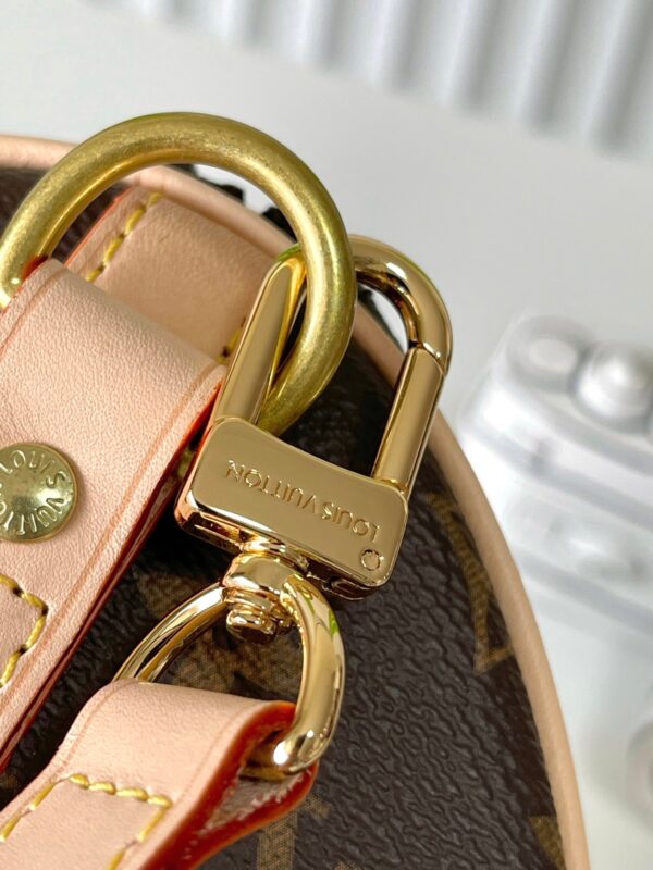 SPEEDY BANDOLIÈRE 25 IN BROWN MONOGRAM CANVAS GOLD HARDWARE