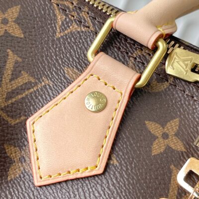 SPEEDY BANDOLIÈRE 25 IN BROWN MONOGRAM CANVAS GOLD HARDWARE