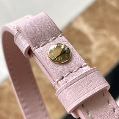 WALLET ON CHAIN IVY 23 IN LIGHT PINK MONOGRAM PERFORATED CALFSKIN GOLD HARDWARE