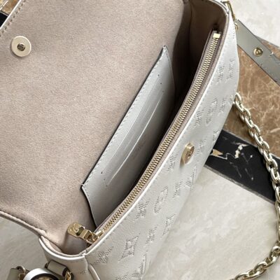 img_9acee4e0_20240815_i1723707332_1467_8_jpg WALLET ON CHAIN IVY 23 IN WHITE MONOGRAM PERFORATED CALFSKIN GOLD HARDWARE