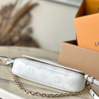 img_9acee4e0_20240815_i1723707332_1945_3_jpg WALLET ON CHAIN IVY 23 IN WHITE MONOGRAM PERFORATED CALFSKIN GOLD HARDWARE