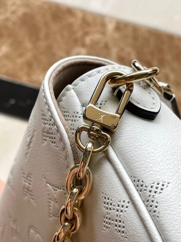 img_9acee4e0_20240815_i1723707332_8002_4_jpg WALLET ON CHAIN IVY 23 IN WHITE MONOGRAM PERFORATED CALFSKIN GOLD HARDWARE