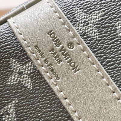 KEEPALL BANDOULIÈRE 45 IN GRAY MONOGRAM GRADIENT CANVAS