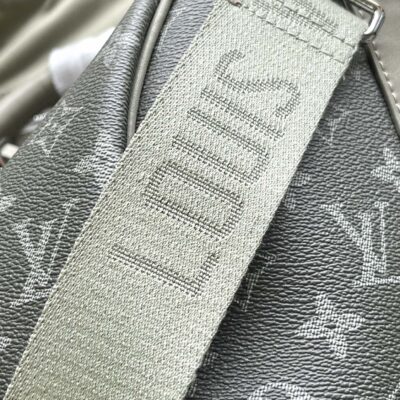 KEEPALL BANDOULIÈRE 45 IN GRAY MONOGRAM GRADIENT CANVAS