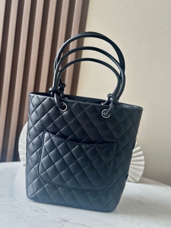 img_a5af95f4_20250403_i1743671405533_6830_0_3_jpg CHANEL 25S CAMBON LIGNE TOTE BAG 24 IN BLACK CALFSKIN