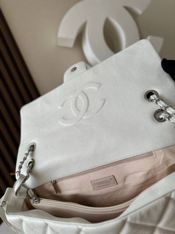 img_a5af95f4_20251211_i1765440136158_615_0_7_jpg CHANEL 25S SHOULDER BAG 34 IN WHITE CAVIAR WITH SILVER HARDWARE