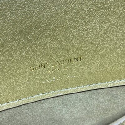 LE 37 SMALL BUCKET BAG 20 IN HUNTER GREEN SUEDE GOLD HARDWARE
