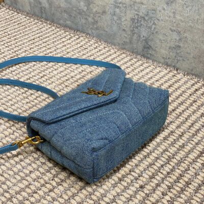 img_aed707d3_20240328_a1711604455372_7248_jpg LOULOU MINI BAG 20 IN BLUE DENIM GOLD HARDWARE