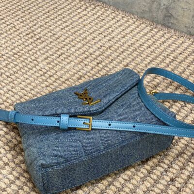 img_aed707d3_20240328_a1711604455608_3741_jpg LOULOU MINI BAG 20 IN BLUE DENIM GOLD HARDWARE