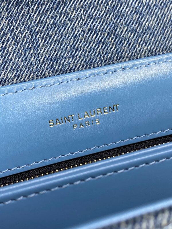 img_aed707d3_20240328_a1711604456671_8145_jpg LOULOU MINI BAG 20 IN BLUE DENIM GOLD HARDWARE