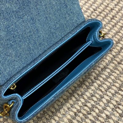 img_aed707d3_20240328_a1711604456799_7087_jpg LOULOU MINI BAG 20 IN BLUE DENIM GOLD HARDWARE