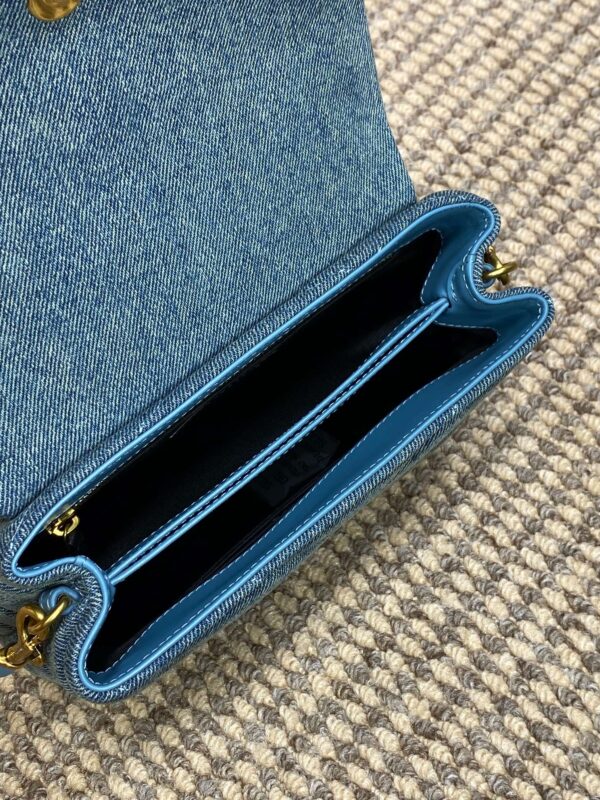 img_aed707d3_20240328_a1711604456799_7087_jpg LOULOU MINI BAG 20 IN BLUE DENIM GOLD HARDWARE