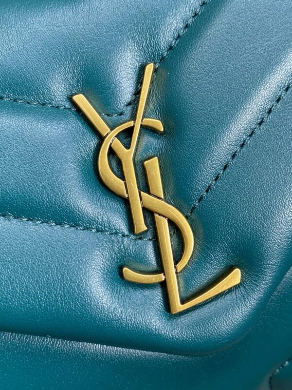 img_aed707d3_20240328_a1711605300832_0068_jpg LOULOU MINI BAG 20 IN DARK CYAN LAMBSKIN GOLD HARDWARE