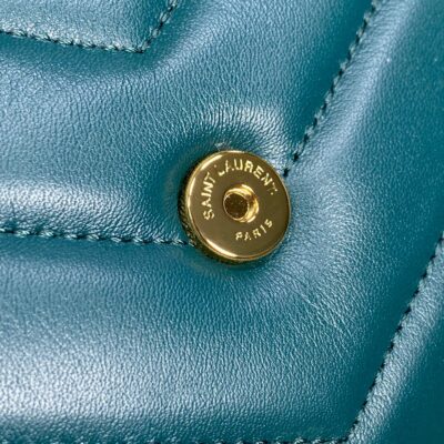 img_aed707d3_20240328_a1711605302057_3107_jpg LOULOU MINI BAG 20 IN DARK CYAN LAMBSKIN GOLD HARDWARE