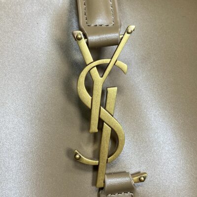 LE 37 MEDIUM BUCKET BAG 25 IN CEDAR BROWN CALFSKIN GOLD HARDWARE