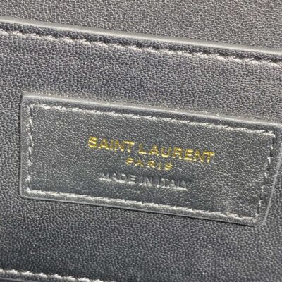 SOLFERINO SMALL SATCHEL 23 IN DARK GREY CALFSKIN GOLD HARDWARE