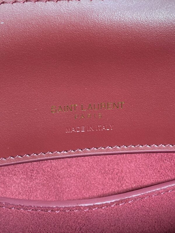 LE 37 SMALL BUCKET BAG 20 IN BURGUNDY RED CALFSKIN GOLD HARDWARE